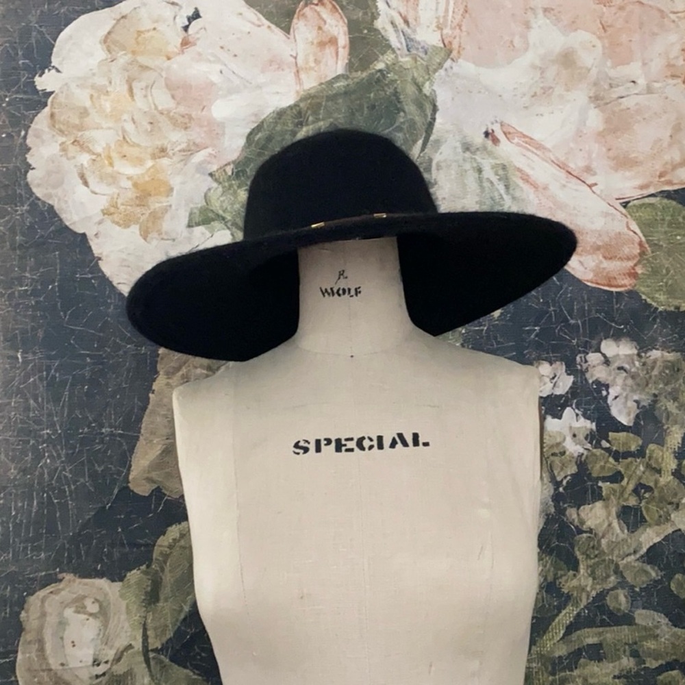 Boho western autumn hat felt wool Anthropologie